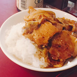 RESTAURANT SPOON - 2018年11月。回鍋肉飯。豚肉多め。