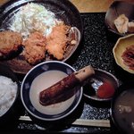 Umakamon Tanuki no Ishokuya - ヒレミックス定食