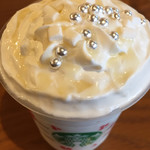 STARBUCKS COFFEE Kobe Ha-Ba-Rando Umie Mozaiku Ten - ホワイトチョコレート スノー フラペチーノ ( ´θ｀) エクストラホイップ トールサイズのみみたい