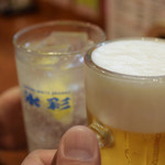 生とレモンサワーで乾杯♪