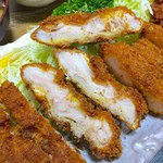 Tonkatsu Yanagi - 豚バラカツ 塩で食べると甘味が分かります