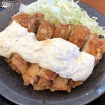 Karayama Hino Ten - チキン南蛮定食 大盛り ¥637-