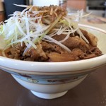 Sukiya Nagano Chuo Ten - シャキシャキ！白髪ねぎ牛丼旨塩ダレ(中盛)@630円