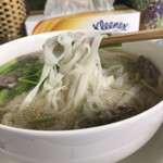 HUONG QUE QUAN - ☆平麺。柔らかい米麺でした。