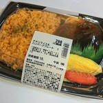 Seiyu Machida Ten - チキンライス＆ハンバーグ弁当￥322(税込)