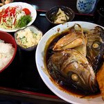 魚勢 - あらだき（ヒラマサ）＋白ご飯セット