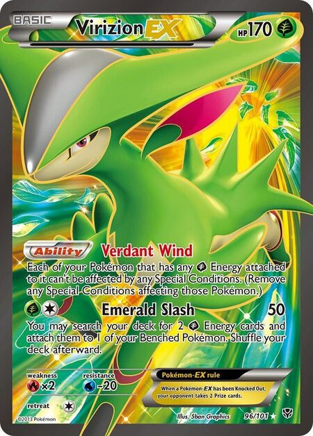 Virizion-EX (PLB 96) - Plasma Blast 96 - Card - TCG ONE