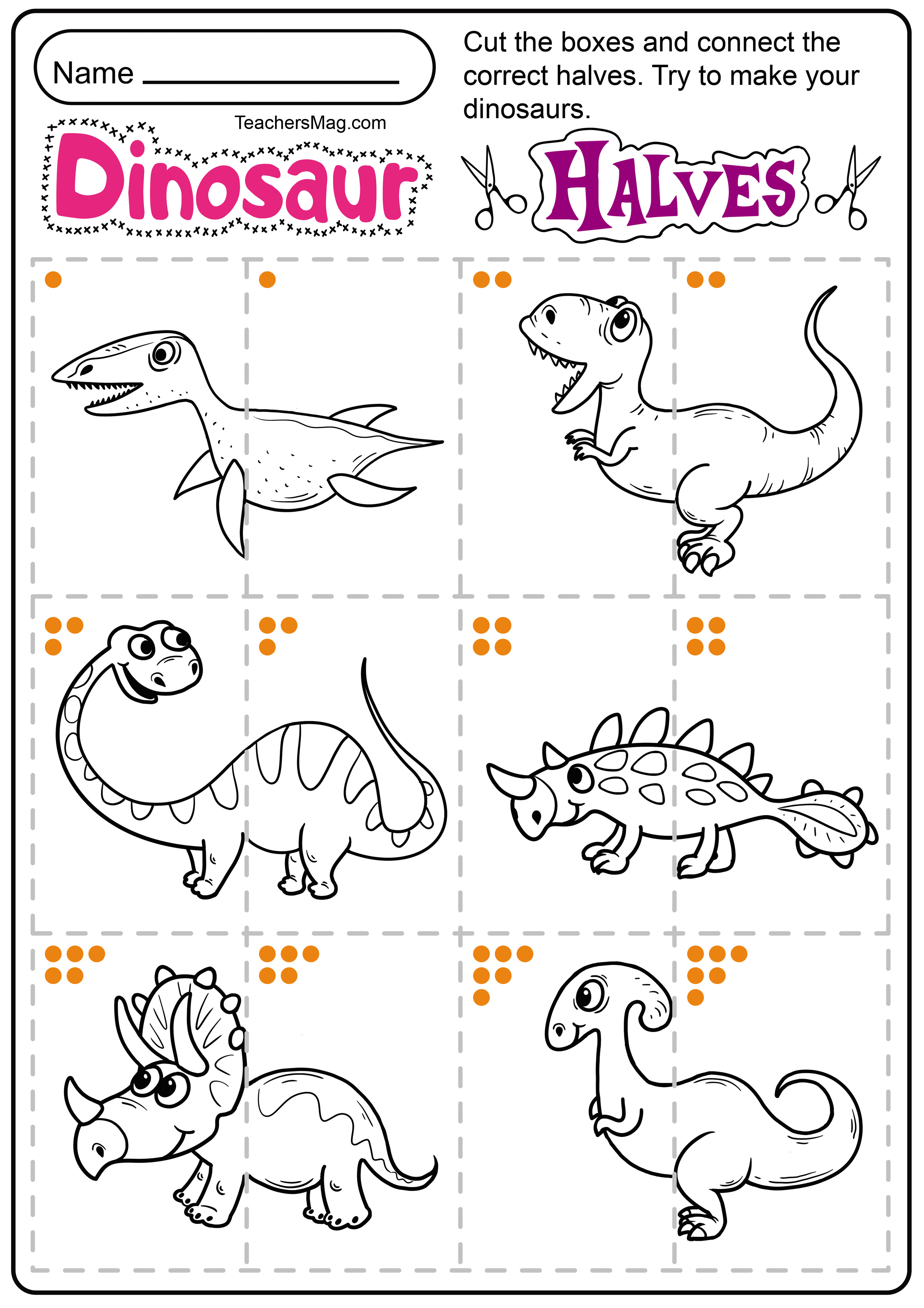 Dinosaur Activities Printable