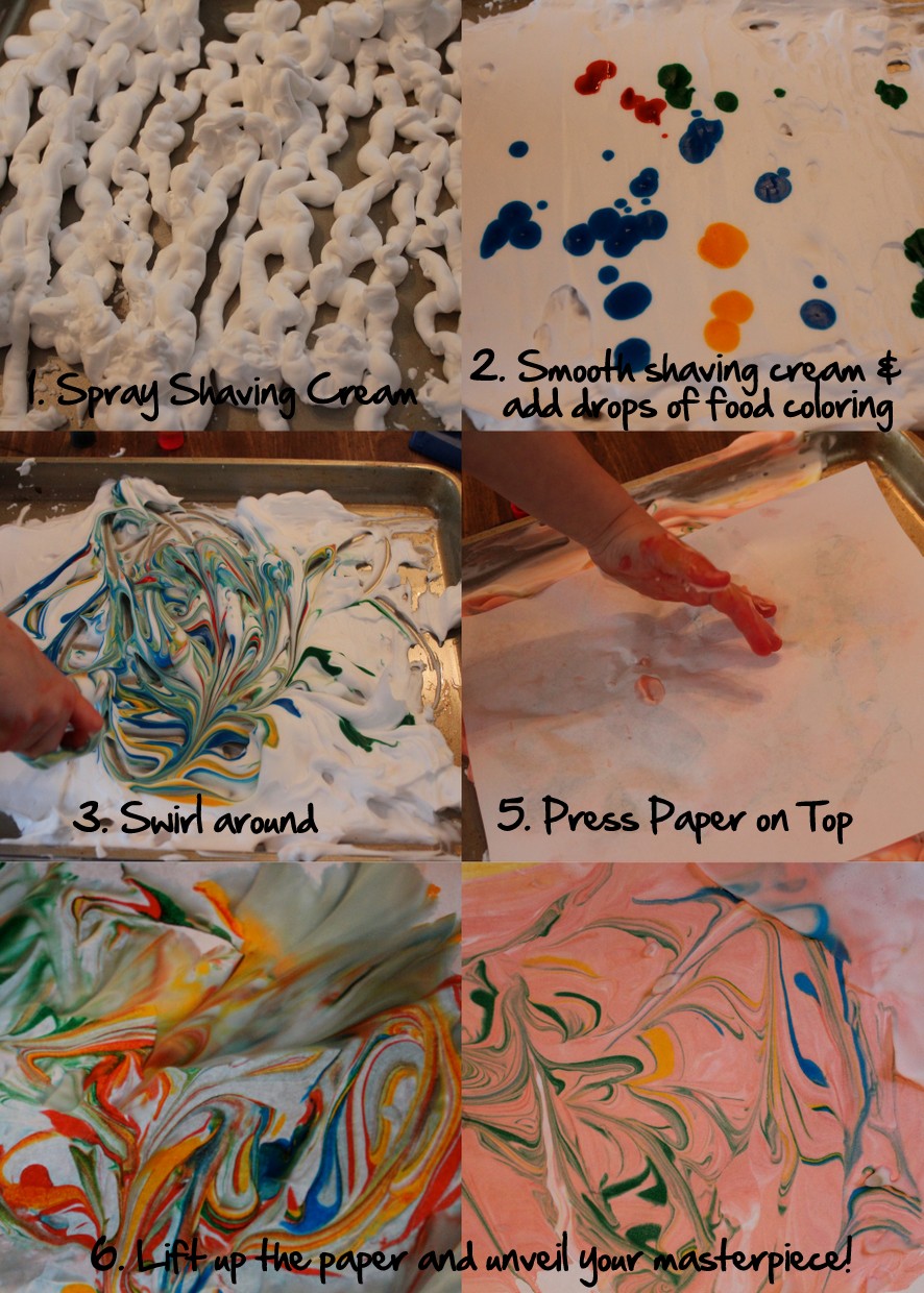 Shaving Cream Sensory Play