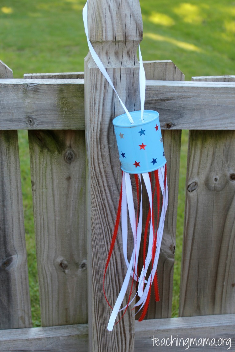 Patriotic Tin Can Windsock