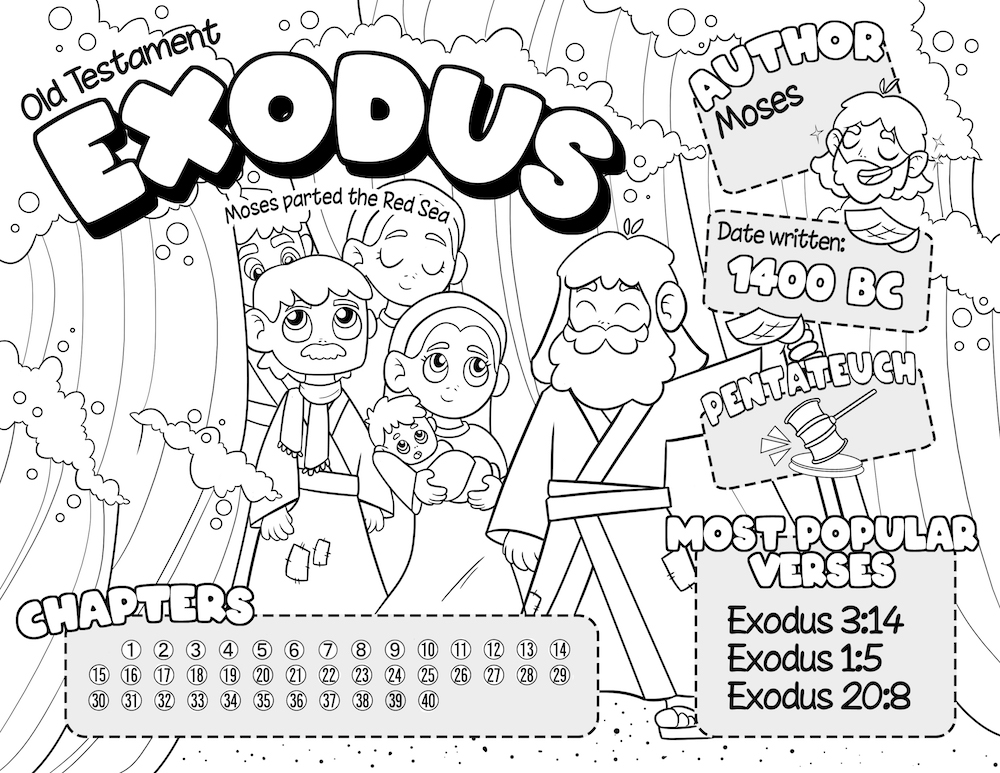 Exodus Coloring Pages For Kids