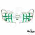 Yamaha Raptor 350 Nerf Bars Silver with Green Nets