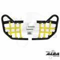 Yamaha Raptor 350 Nerf Bars Black with Yellow Nets