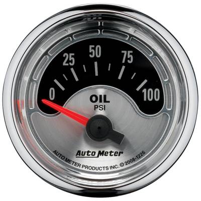 GAUGE, OIL PRESS, 2 1/16", 100PSI, ELEC, AMERICAN MUSCLE - 1226