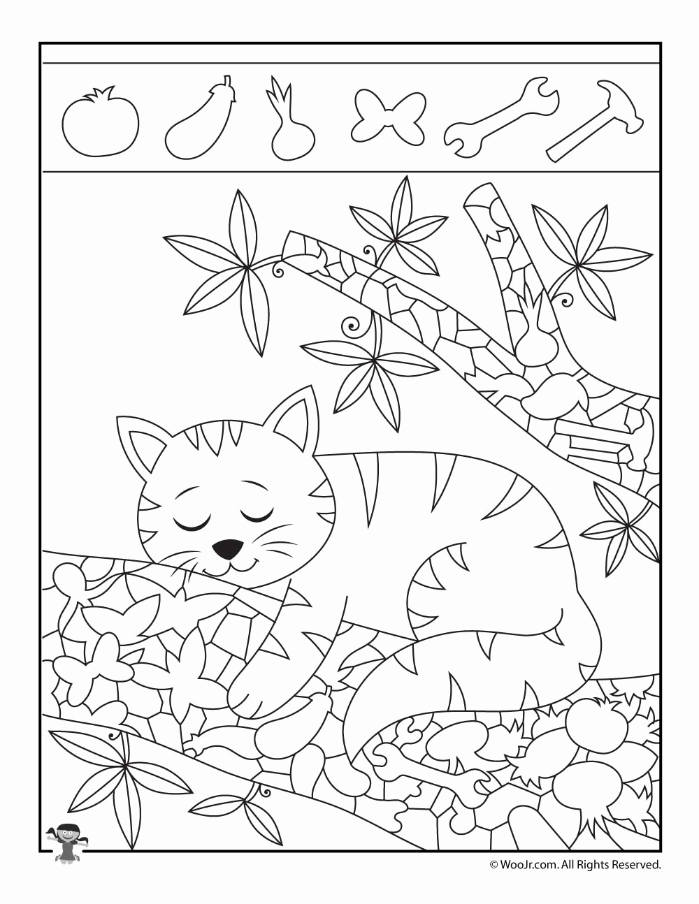 Hidden Animal Pictures Worksheets Unique Kitten Hidden Objects Printable