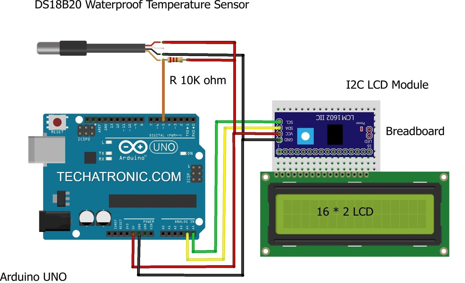 Digital Temperature Sensor Wiring Diagram