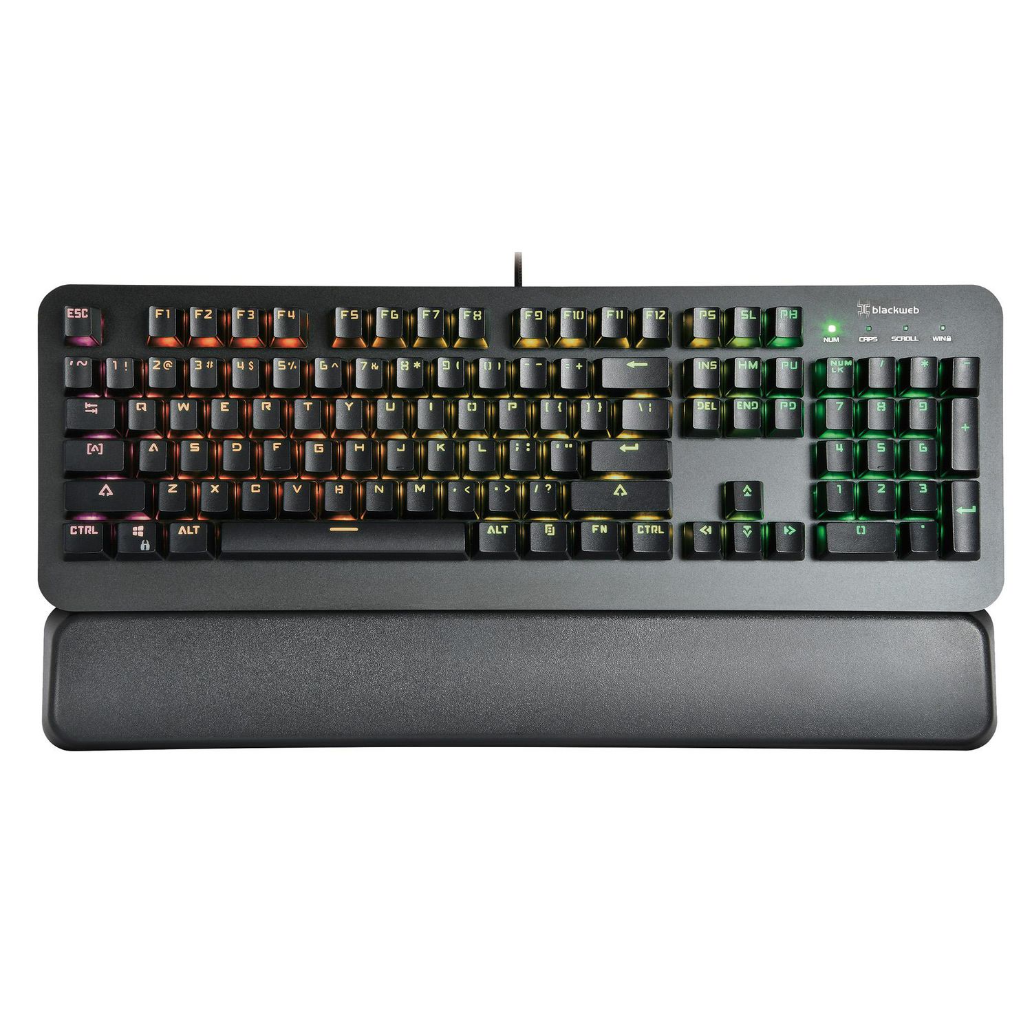 BlackWeb Wired Mechanical Gaming Keyboard