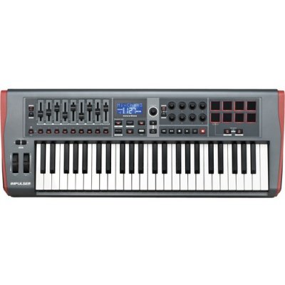 Novation Impulse 49 49 Key MIDI Controller Keyboard with 8 Velocity Sensitive Pads and Automap Support