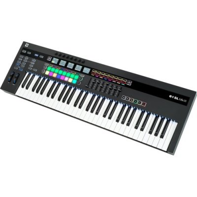 Novation 61SL MkIII  61 Key MIDI Controller Keyboard with 16 Velocity Sensitive Pads and 8 Track Sequencer