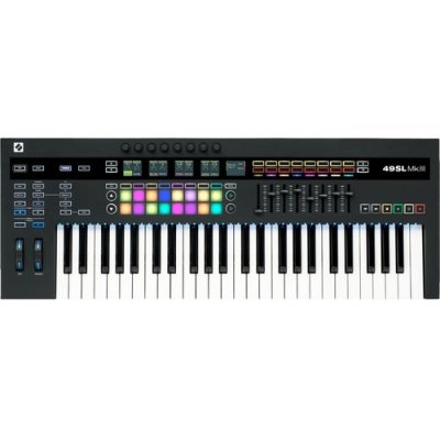 Novation 49SL MkIII  49 Key MIDI Controller Keyboard with 16 Velocity Sensitive Pads and 8 Track Sequencer