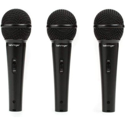 Behringer XM1800S Microphone Wired Dynamic Cardioid Vocal Pack of 3