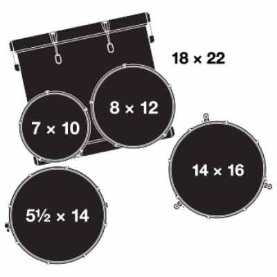 Gretsch GE4E825W Energy 5pc Drum Kit