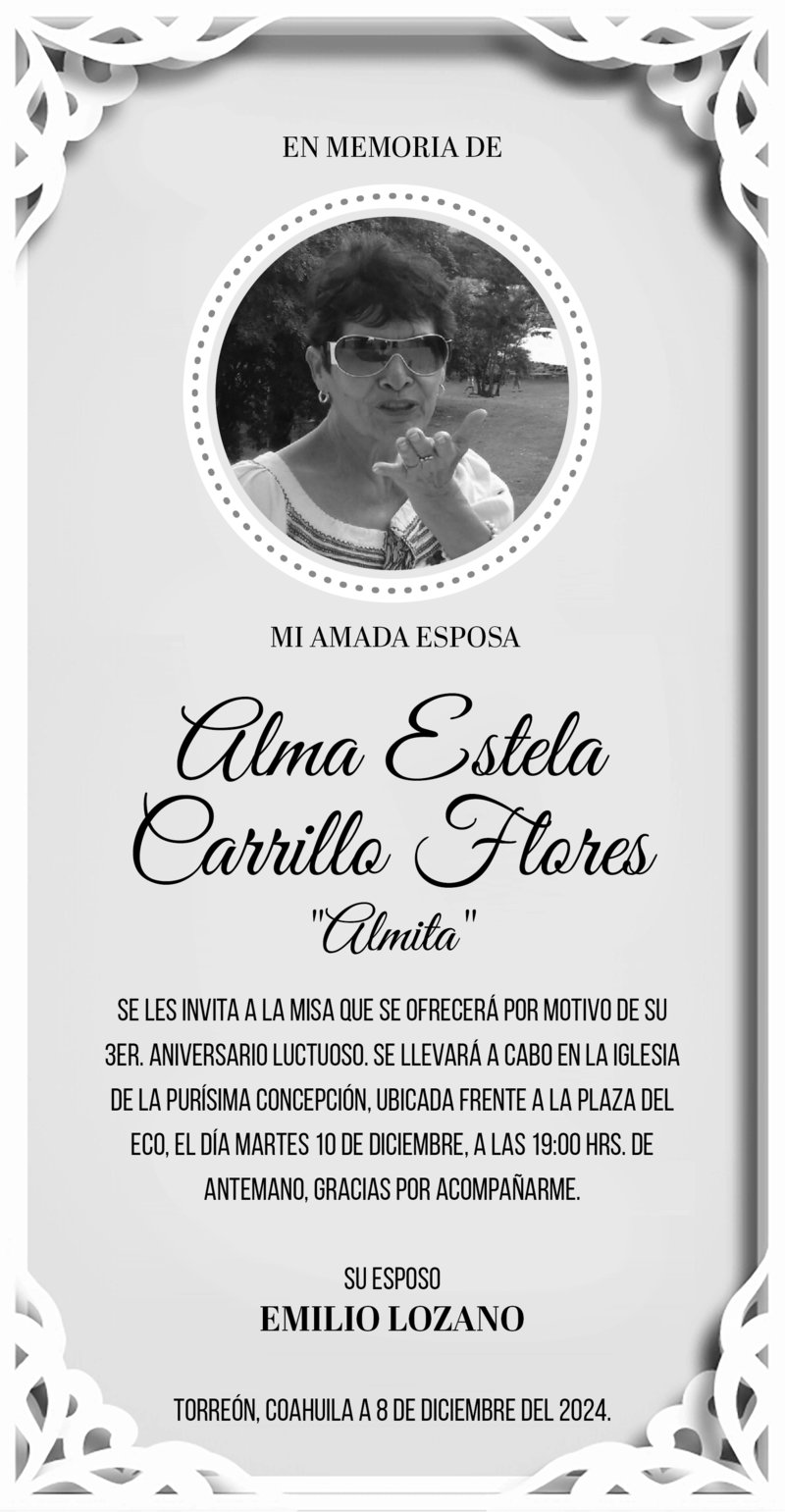 IMPAR SUPERIOR IN MEMORIAM ALMA CARRILLO 