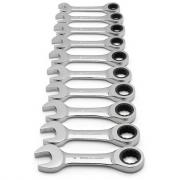 GearWrench 9520D 10-piece Metric Ratcheting Combo Stubby Wrench Set