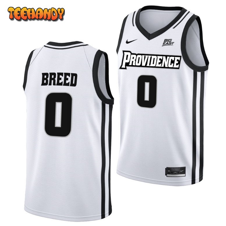 Providence Friars Alyn Breed 2023 White Home College Basketball Jersey