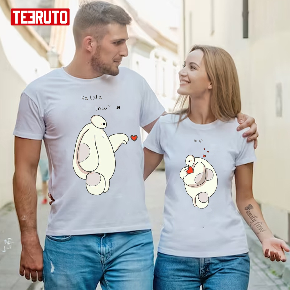 Baymax The Big Hero Couple Design Valentine’s Day Unisex T-Shirt