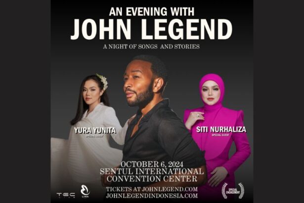 Watch John Legend With Yura Yunita & Dato’ Sri Siti Nurhaliza! How to Buy Tickets Easily and Quickly