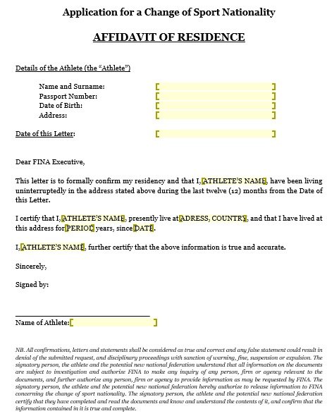 Free Proof of Residency Letter Templates [Word, PDF] » TemplateData