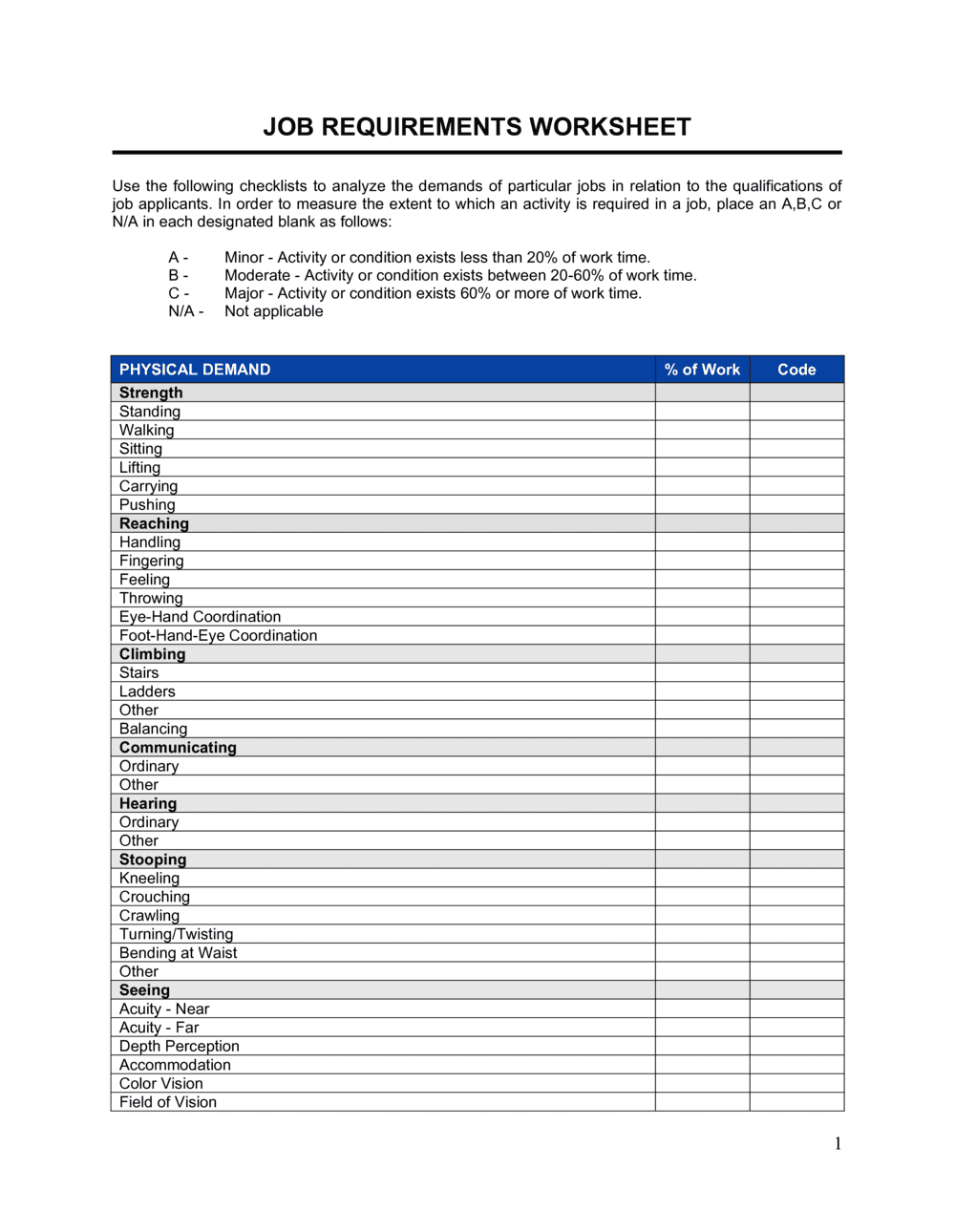 Job Description Physical Requirements Template from templates.business-in-a-box.com