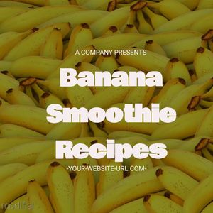 Free Banana Smoothie Instagram Post Template