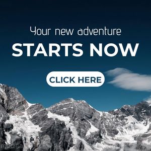 Free High Mountains Banner Template