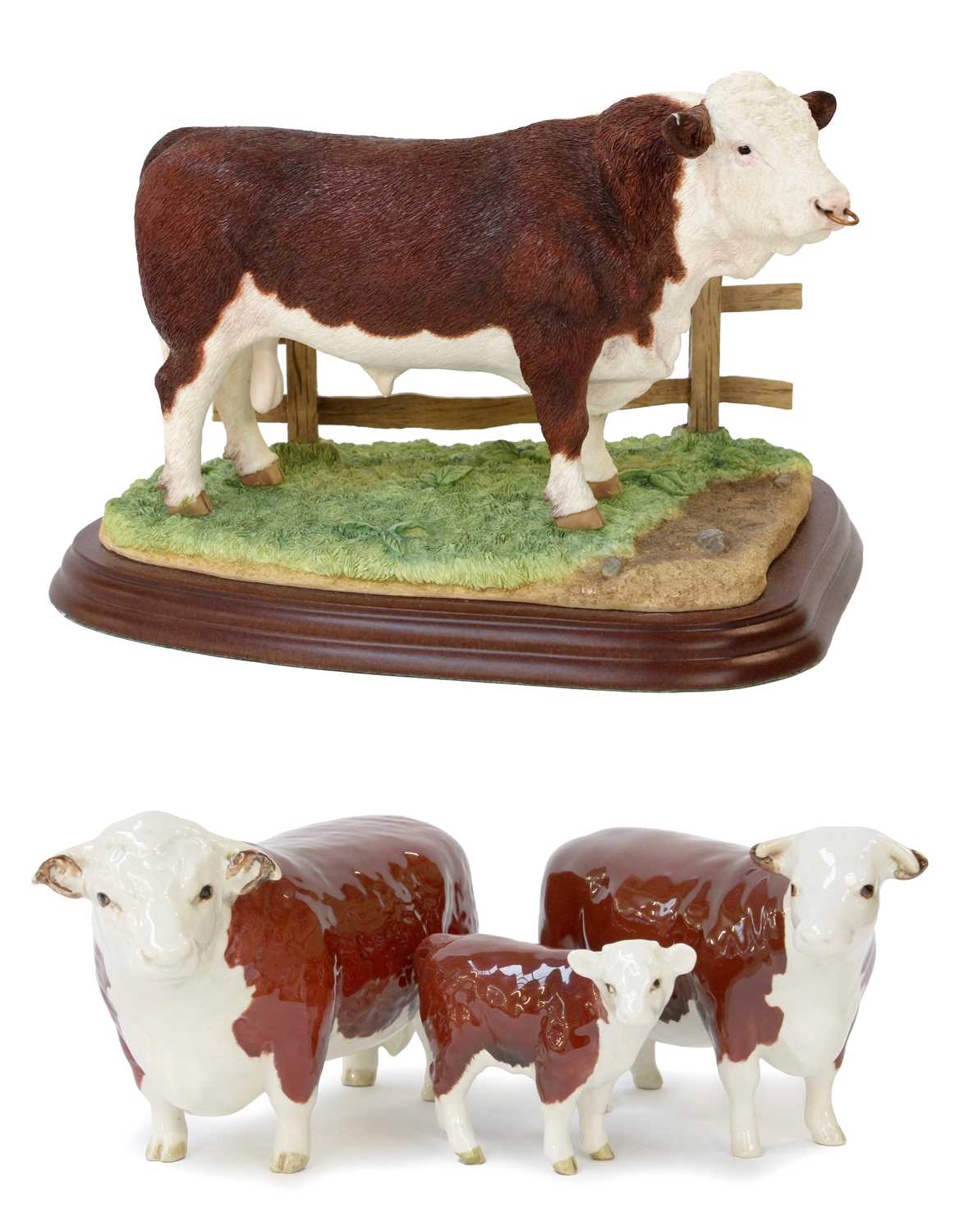 Lot 145 - Border Fine Arts Studio 'Hereford Bull', model...