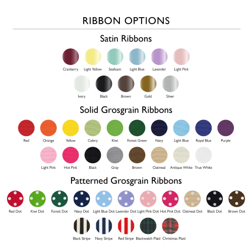 ribbon options for Tessera Memory Books