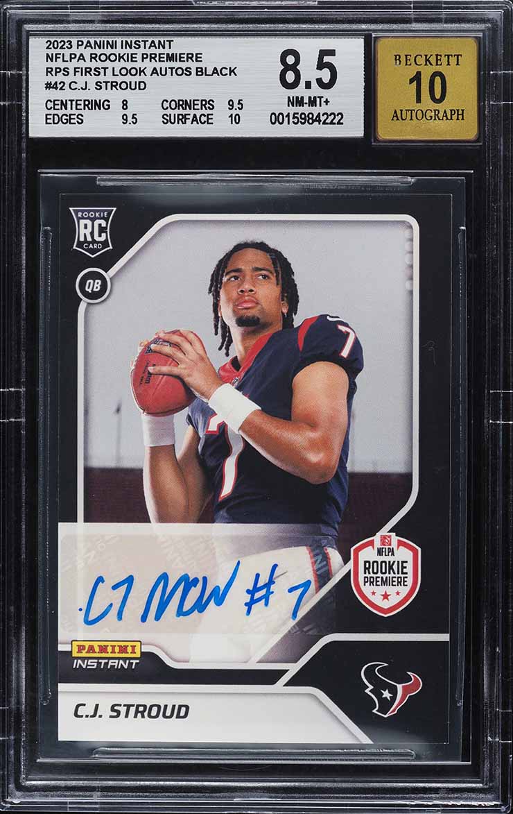 Texans’ C.J. Stroud rookie card sells for 6,750 in online auction