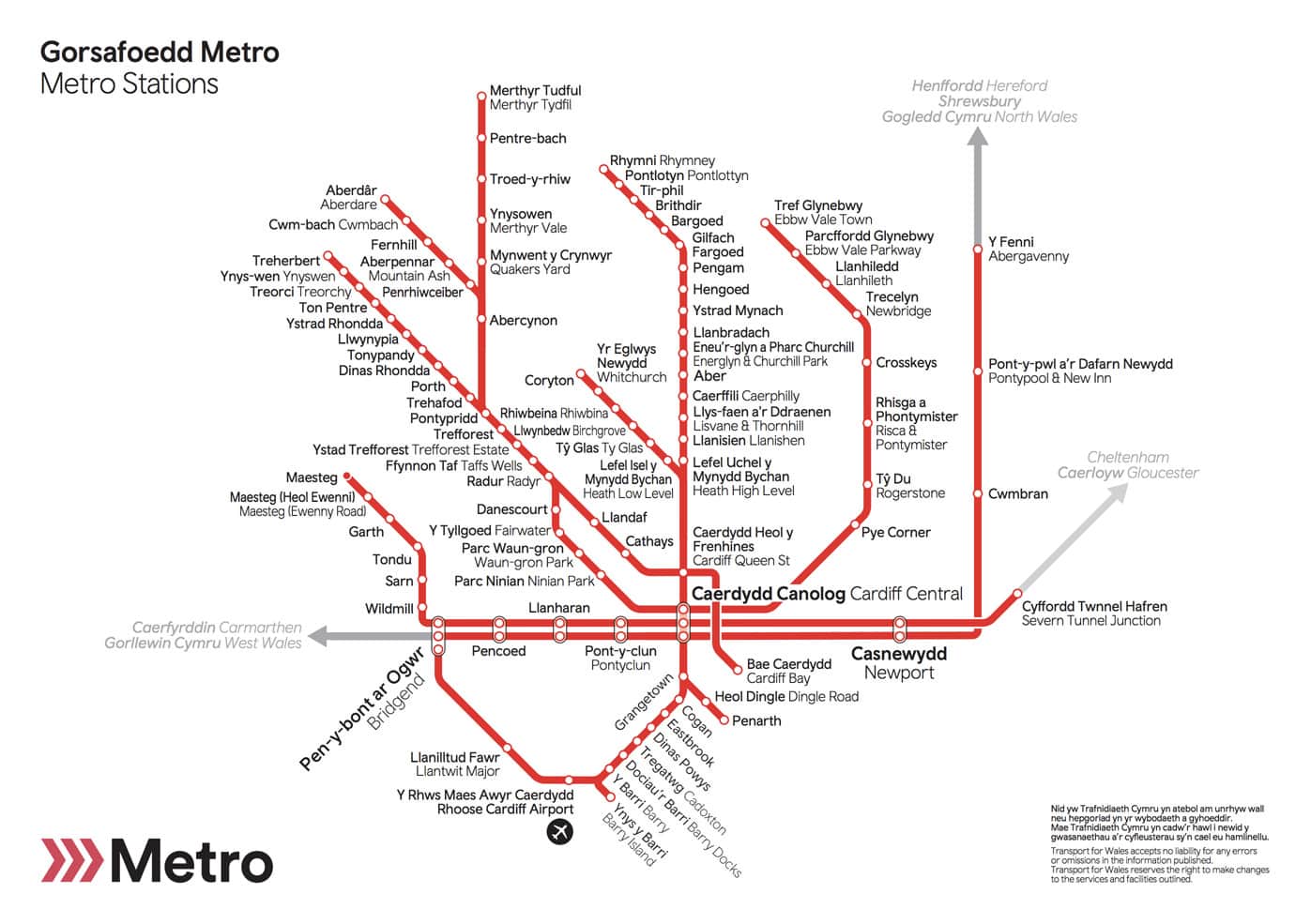 Map phase one | Transport for Wales