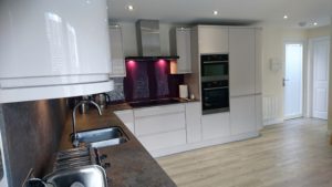 Granny Annexe Kitchen in White Gloss by The Green Room