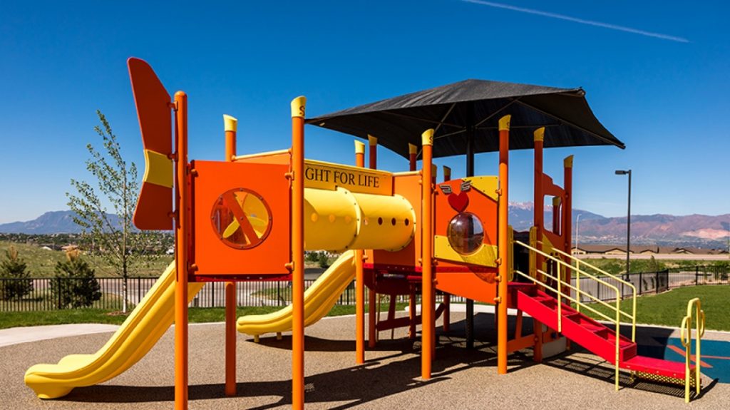 Helicopter Themed Steel Playground