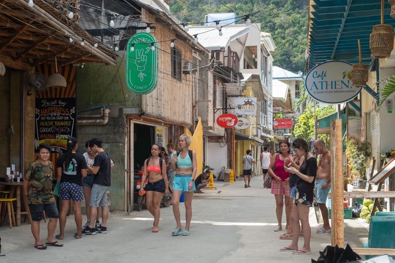 Serena Street in El Nido, Philippines