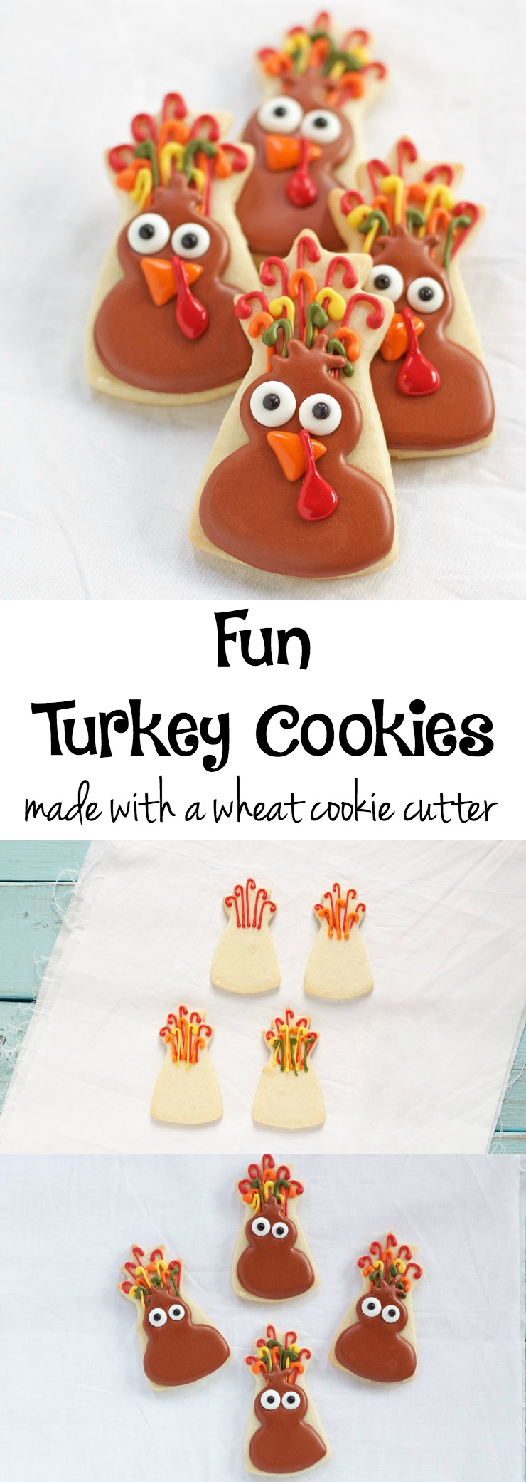 Fun Turkey Cookies | The Bearfoot Baker