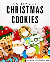 Christmas cookies, ebook, Santa, Mrs. Claus, reindeer, elf, ugly sweater, The Bearfoot Baker