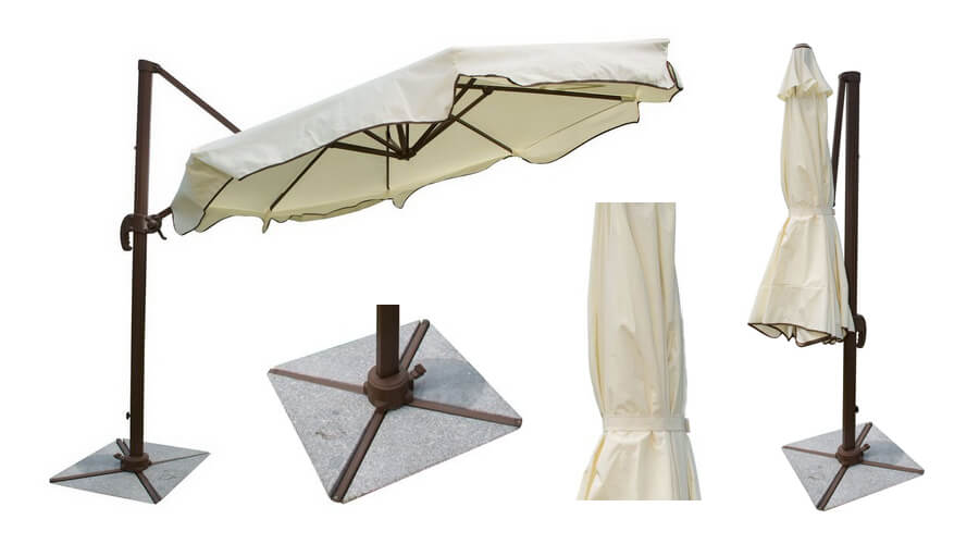 Panama Jack Outdoor Island Breeze Cantilever Umbrella