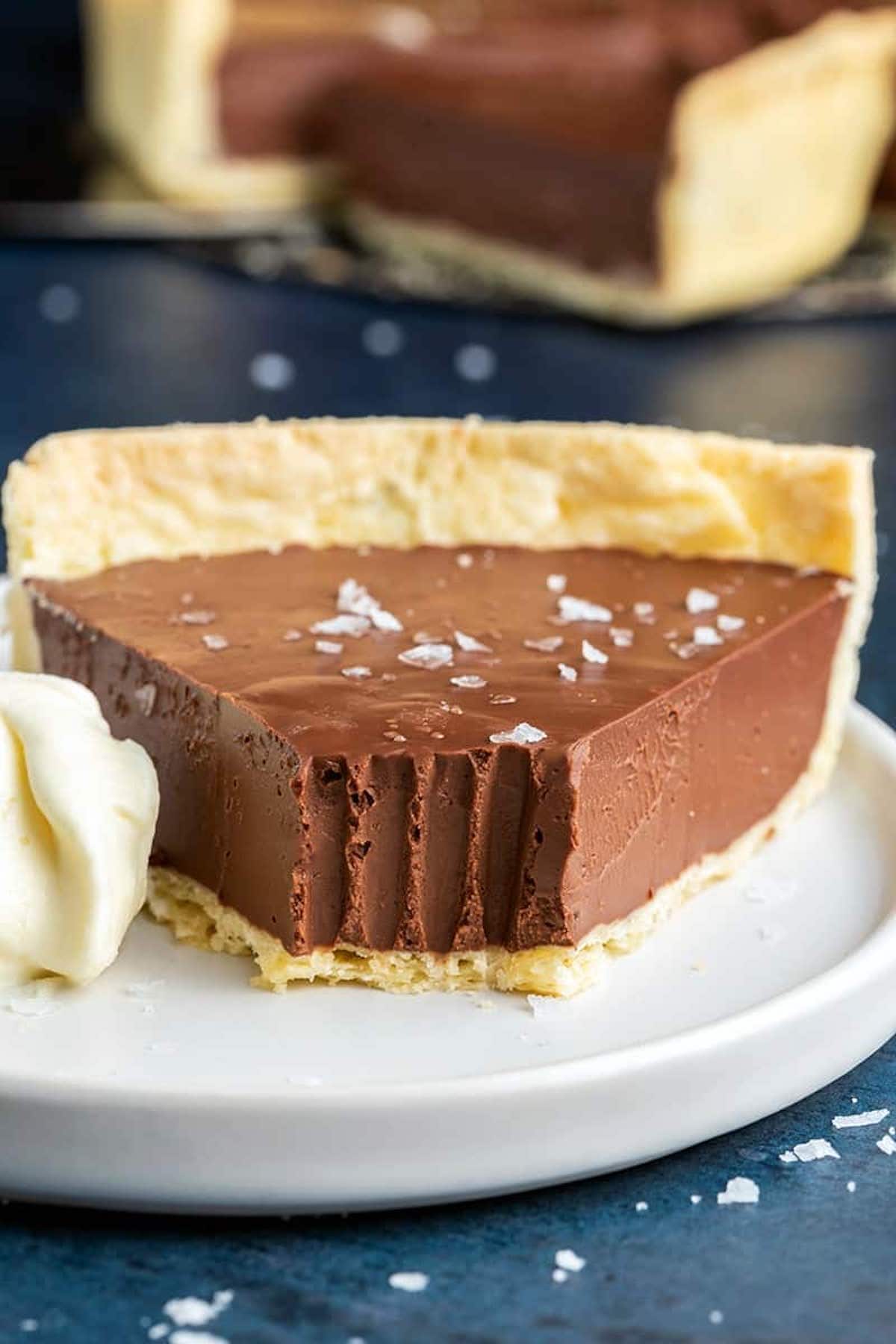 no bake chocolate tart.