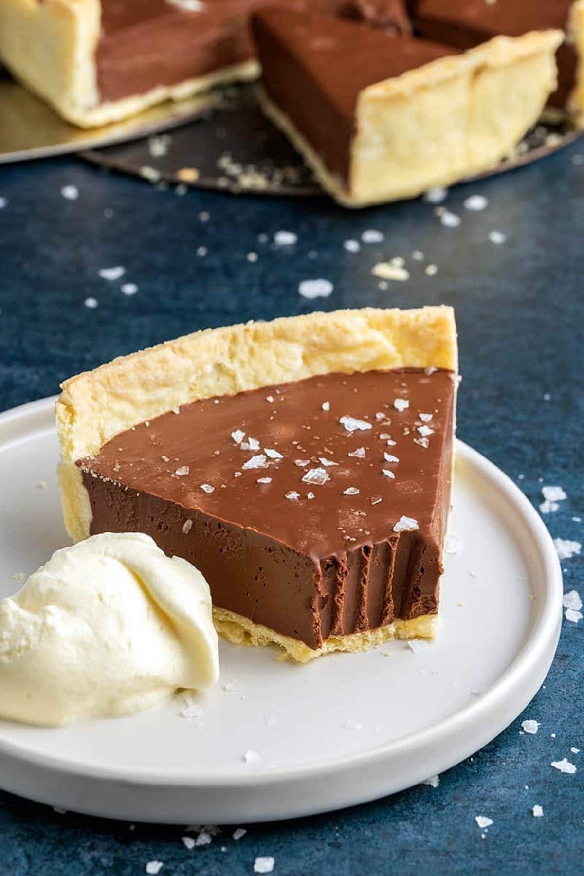 chocolate tart.