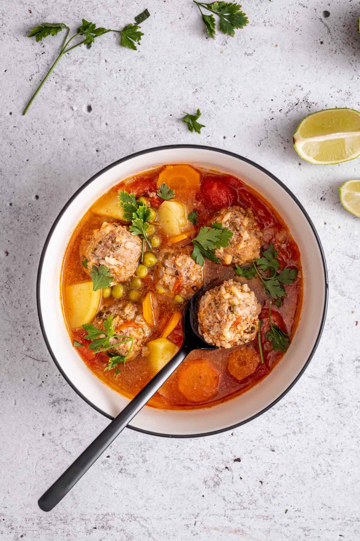 albondigas soup.