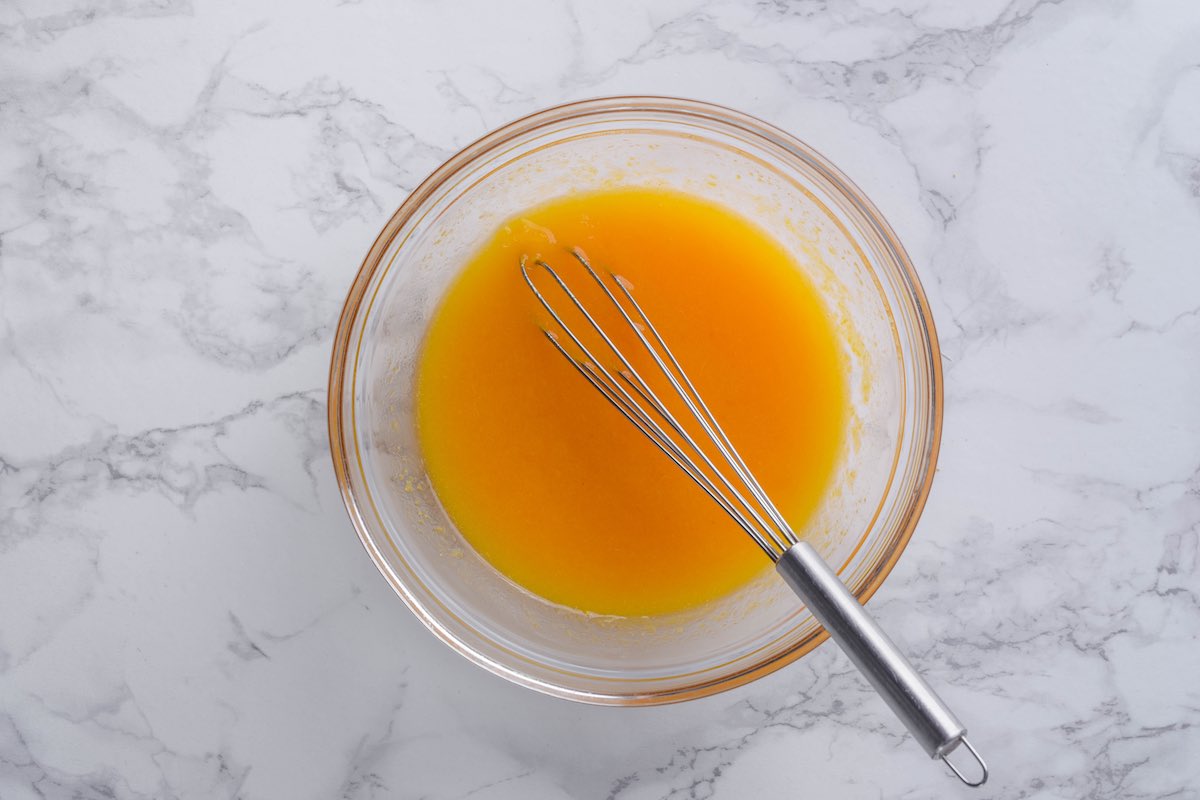 peach jelly for topping.