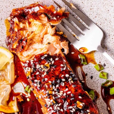 honey garlic salmon recipe.